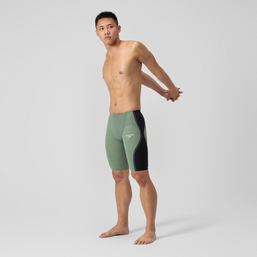 メンズ ファストスキン lzr ピュア インテント 2.0 ハイウエスト ジャマー グリーンブラック