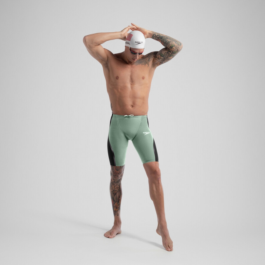 メンズ ファストスキン lzr ピュア インテント 2.0 ハイウエスト ジャマー グリーンブラック